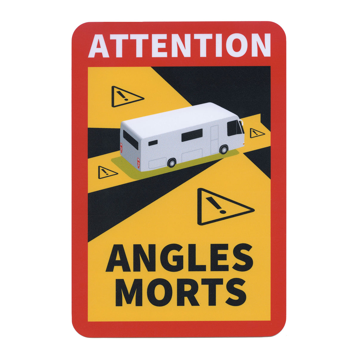 Hinweisschild „Toter Winkel“ Magnet.
