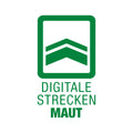 Grafik mit der Aufschrift "Digitale Streckenmaut".